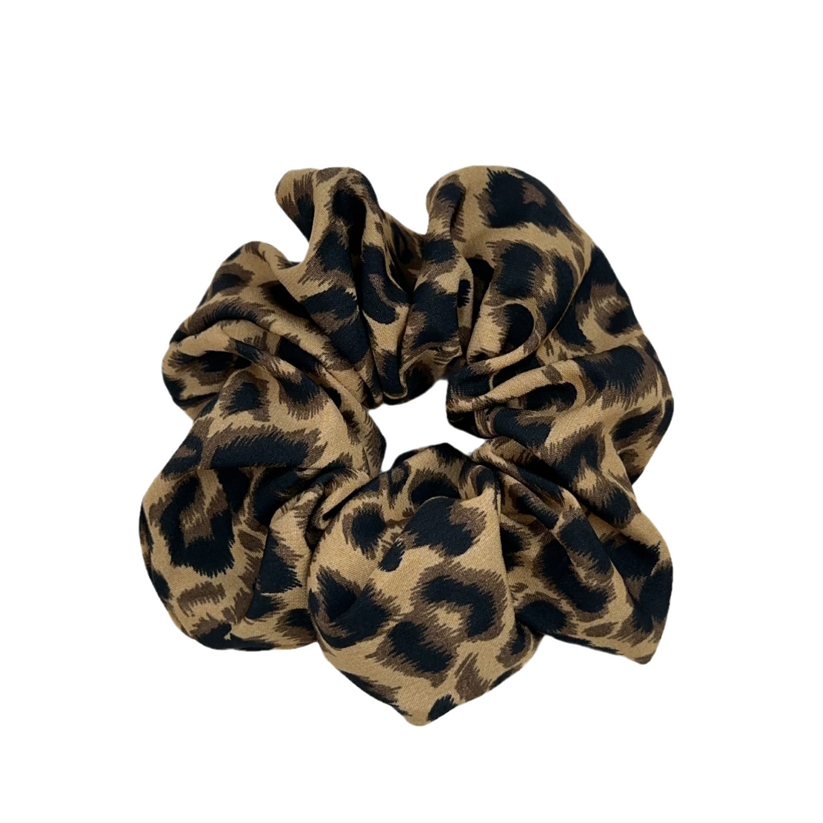 Bandeau en tissu rétro français imprimé léopard, épingle à cheveux simple et large en forme de tête de mort, anneau pour gros intestin haut de gamme pour queue de cheval paresseuse_voghion.com