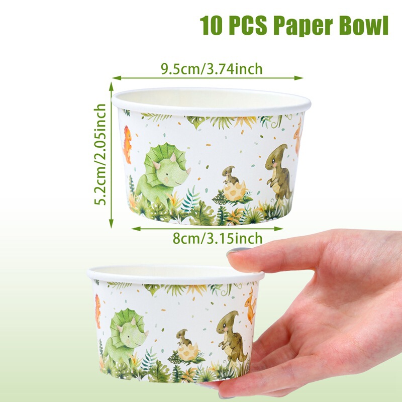 パーティーテーマの紙ボウル パーティー用品アレンジメント 使い捨て紙食器 アイスクリームスナック紙ボウル|undefined