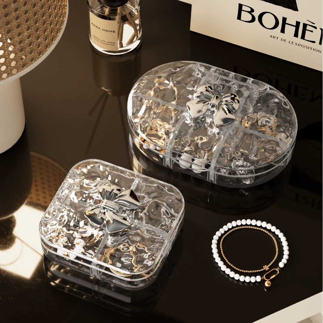 Коробка для хранения шкатулки для хранения воды Серьги Колье Кольцо для хранения Коробка для переносных таблеток