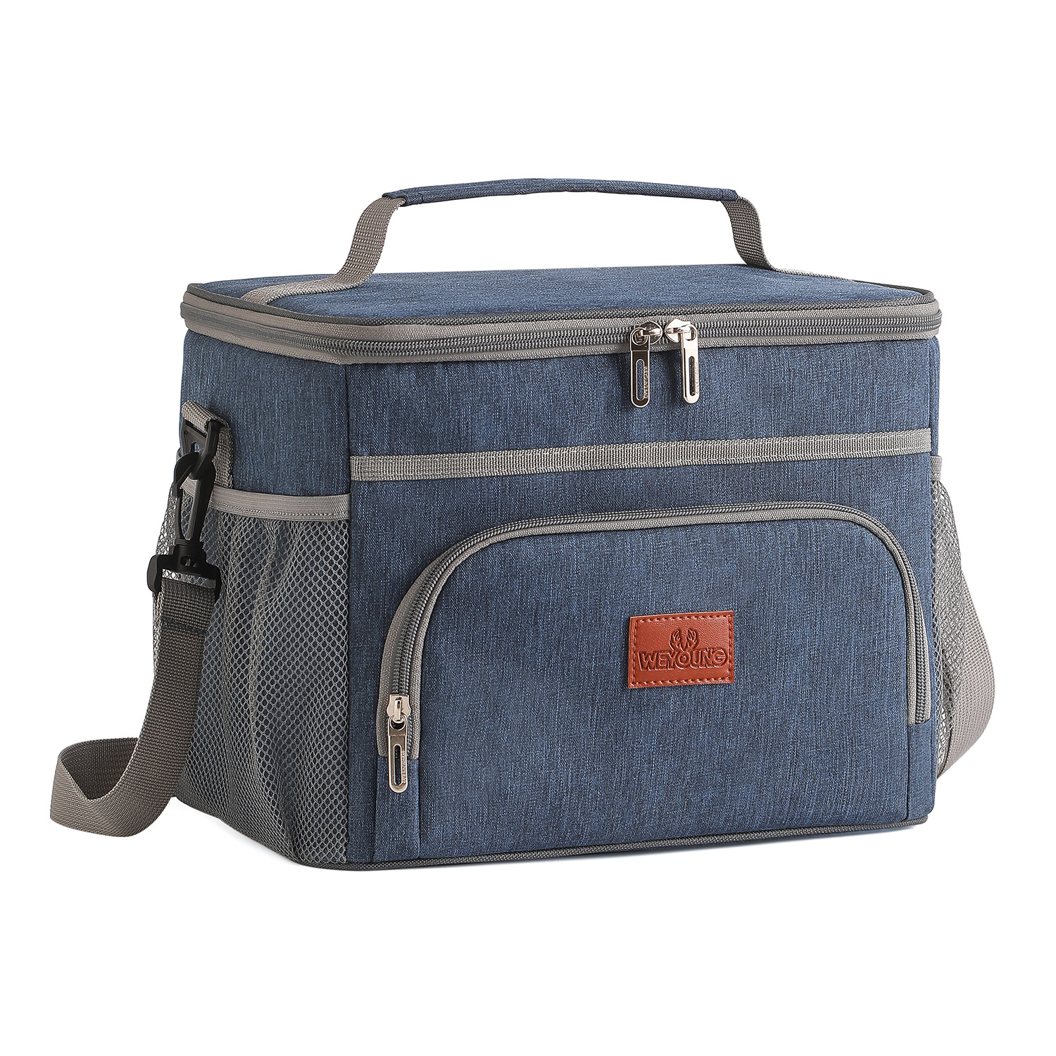 Ventas transfronterizas calientes de Oxford bolsa de aislamiento térmico de gran capacidad refrigerador de almacenamiento fresco de camping invernadero de viaje con bolsa de almuerzo image 9