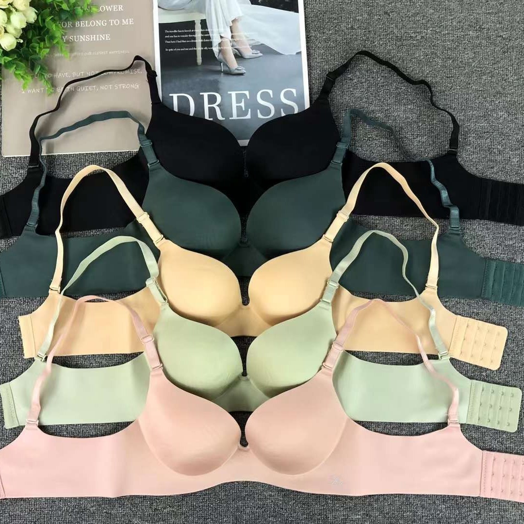 Nuevo sujetador sin costuras brillante colección de ropa interior pecho pequeño push up ropa interior cómoda push up sujetador sin costuras image 1