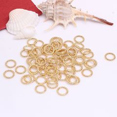 14k包みの金の保色の麻の花の花の実の口の輪の金色の口の輪のdiyの装飾品は手作りの材料を飾ります。