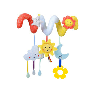 JJOVCE star Moon bed winding cart pendant cloud sun bed hanging baby educational toy bed hanging rattle