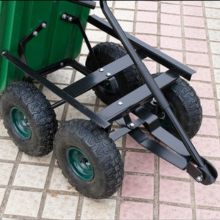Household Trolley Truck, Trolley, Lightweight Dump Truck, Plastic Push Handle, Trailer, Four-Wheel Agricultural Vehicle