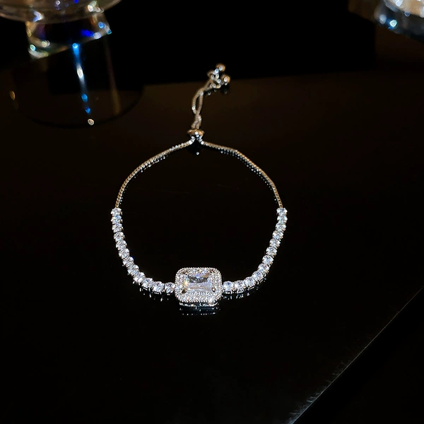 16# bracelet-square-silver