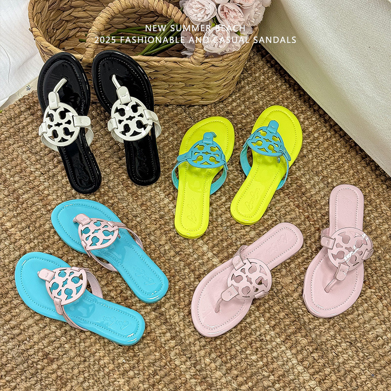 Bb Slippers Women's Double T-Buckle Flip-Flops Beach Cross-Border Export Southeast Asia Africa Nigeria Leather Sandals Bb Slippers Women's Double T-Buckle Flip-Flops Beach Cross-Border Export Southeast Asia Africa Nigeria Leather Sandals