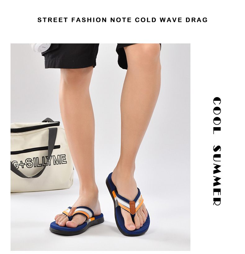 Nouveau type de tongs antidérapantes pour la plage, sandales d'extérieur à clipser pour hommes, pantoufles d'été à la mode_voghion.com