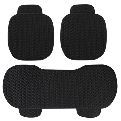 Seat cushion, seat cover – Car - xiaoling-hemp-classic-black-three-pieces