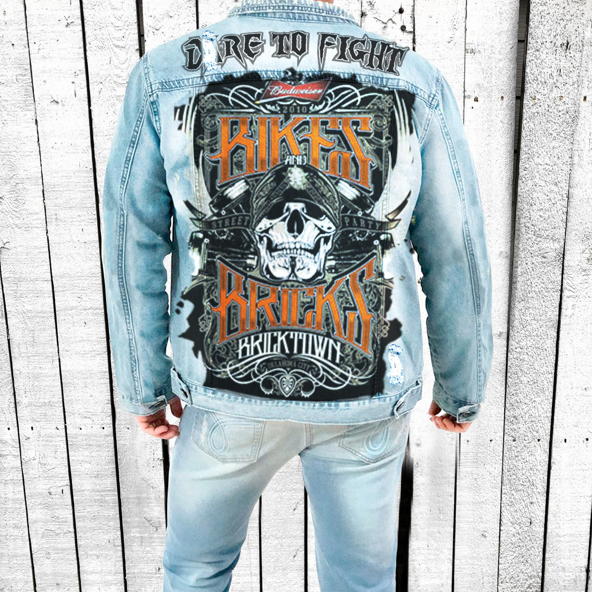 Men's Denim Jacket Round Neck Casual Printed Jacket For Autumn_voghion.com