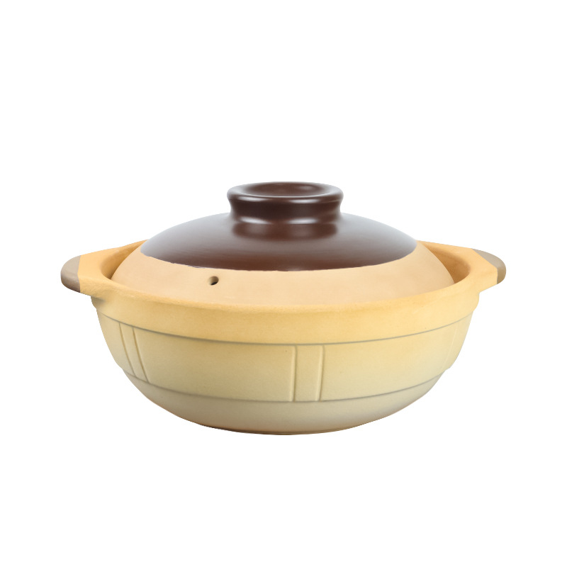 W1YP Sand Pot Induction Cooker Dedicated Glaze-Free Traditional Old Style Sand Pot Commercial Soup Pot Home Use Gas High-Temperature Resistant