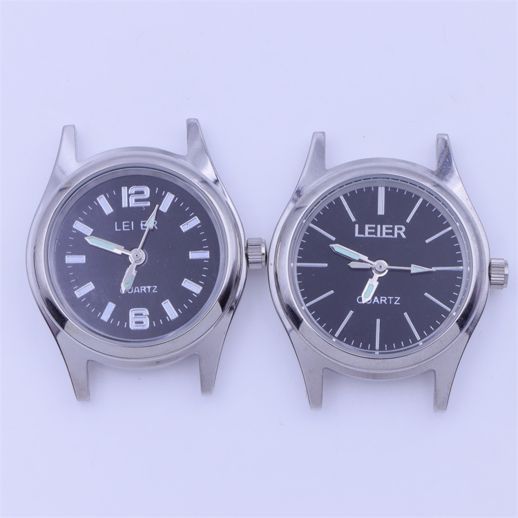 手表配件 全钢雷尔石英表表头 原装2035机芯中老年人女士防水腕表