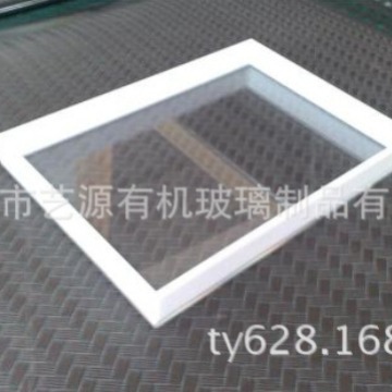 东莞厂家 生产奶白瓷白亚克力梯形商场商品展示道具 有机玻璃托盘