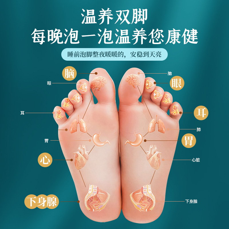 ヨモギ足湯パウダーパック、男性用・女性用足湯パック、コンディショニング足湯パック、足湯薬パック、卸売、消臭・湿気除去|undefined