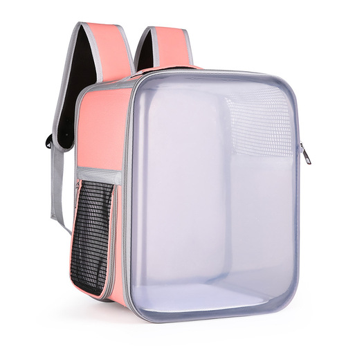 Hongyue Transparent Cat Carrier  New Model Folding Portable Outdoor Backpack-style Pet Bag with Spacious 3D Design