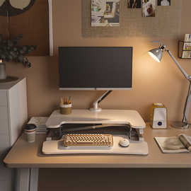 WT9P乐歌桌面升降台电脑升降台站立办公桌上显示器升降台小型气动