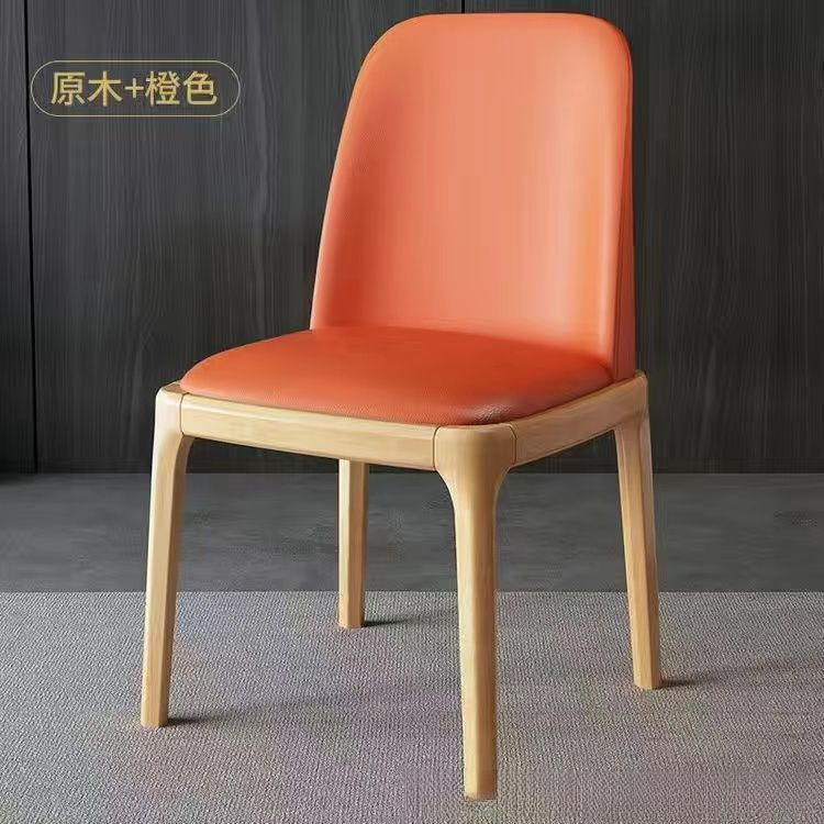 实木餐椅家用轻奢餐桌椅子简约现代北欧餐厅软包凳子餐桌椅靠背椅|undefined