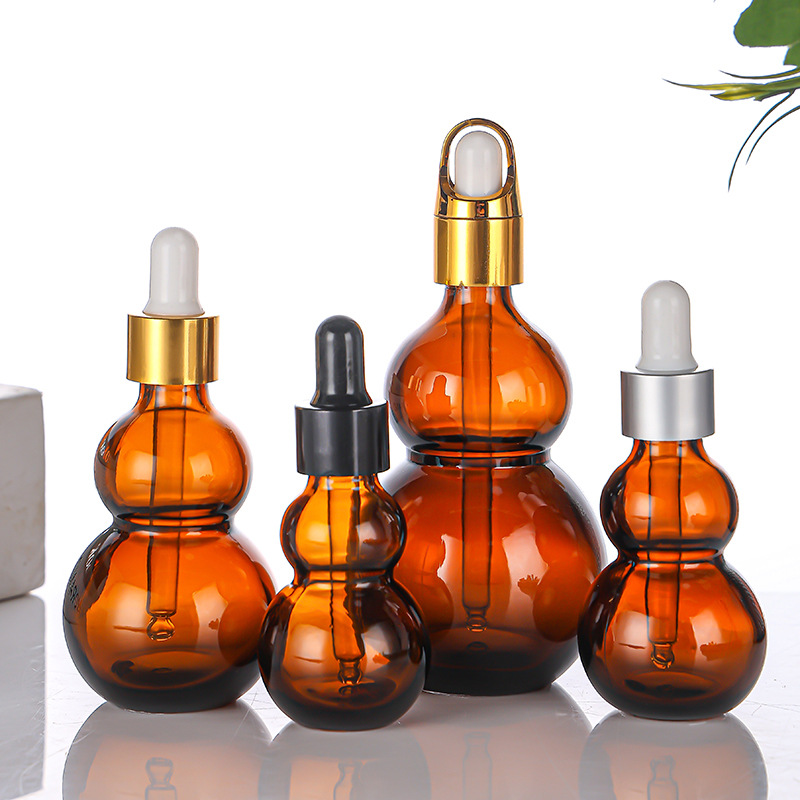 Tea-colored light-proof bottle essential oil dropper bottle essence original bottle cosmetic bottle dividing bottle sample empty bottle