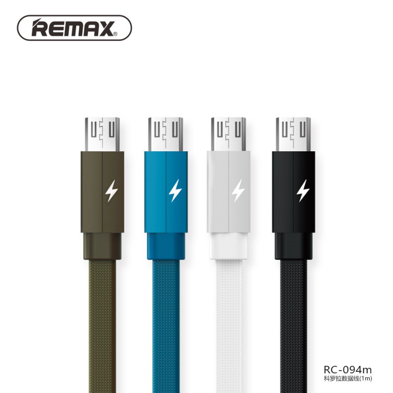 REMAX面条布艺编织数据线1米2m适用三星苹果type-c加长手机充电线