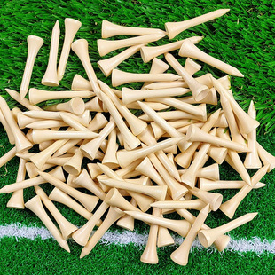 54mm Golf Spike Colorful Wooden Tee Wooden Ball Holder Golf Ball Holder Can Add Logo Golf Accessories