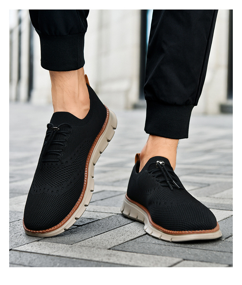 Cross-border Trendy Casual Shoes For Men, Breathable Fly-knit Loafers, Large-size Sports Shoes, In-stock Wholesale And_vogvips.com