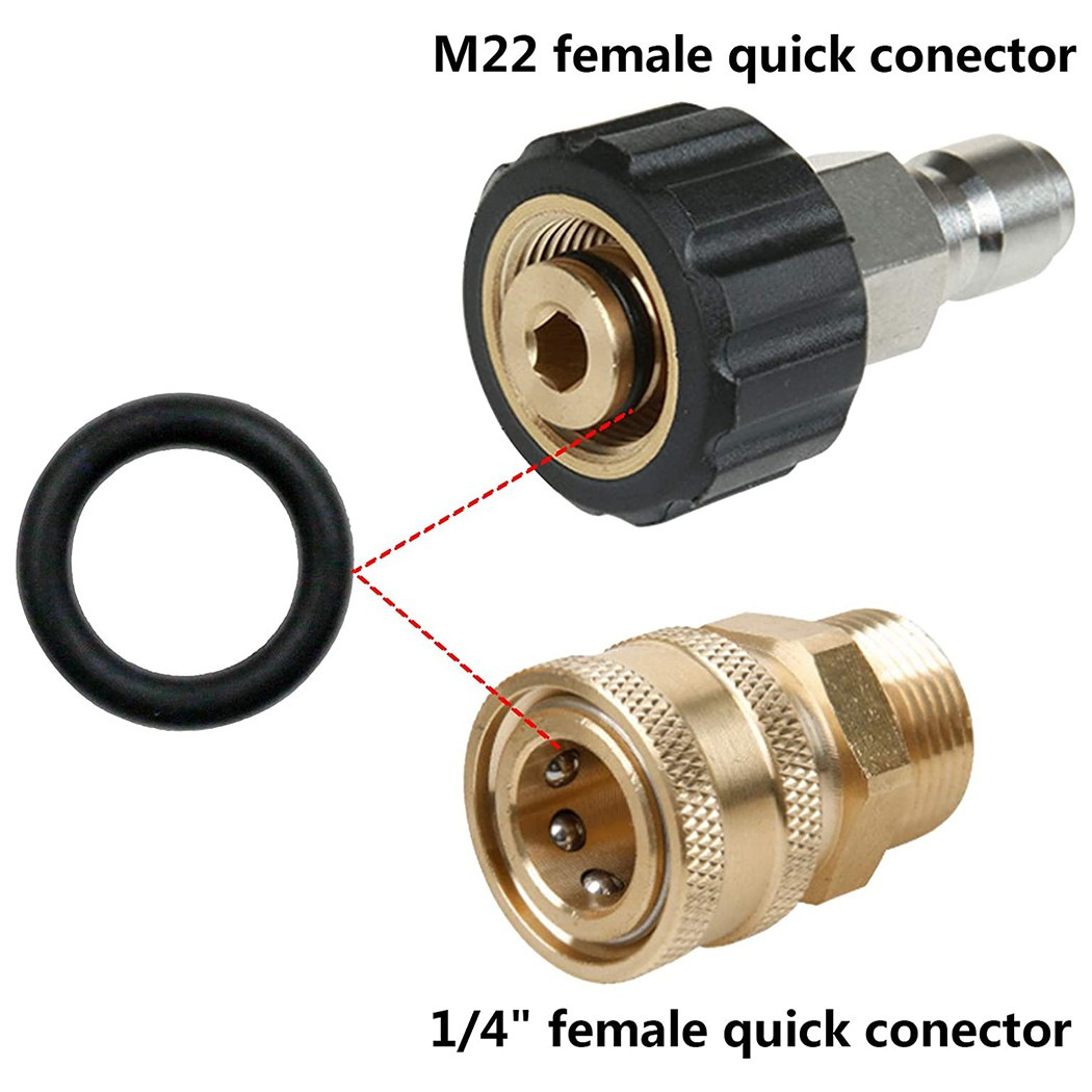 Transfronteriza lavadora de alta presión o-ring 1/4 M22 3/8 anillo de sellado de conector rápido conjunto de 80