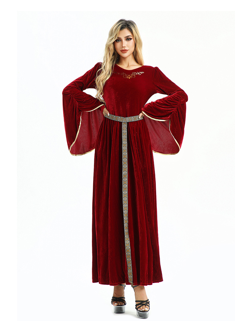 20.26million Costume Vintage Court Style European Farm Peasant Medieval Renaissance Dress_ecoleips.com