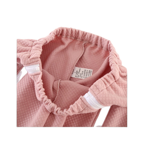 Bed-ridden paralyzed patients easy to put on and take off nursing clothing fracture patients men and women home hospital gown pajamas solid color cotton spring and autumn