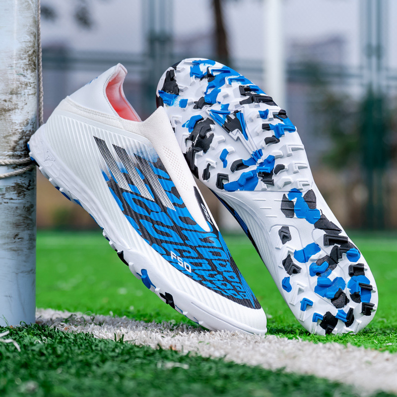 Zapatos de Fútbol de Caña Baja de Caucho y TPU Ligero para Césped Artificial
