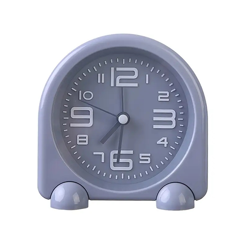 Fabricantes al por mayor nuevo reloj despertador silencioso de dibujos animados de metal gran número protección del medio ambiente lindo escritorio de dormitorio de estudiantes para niños