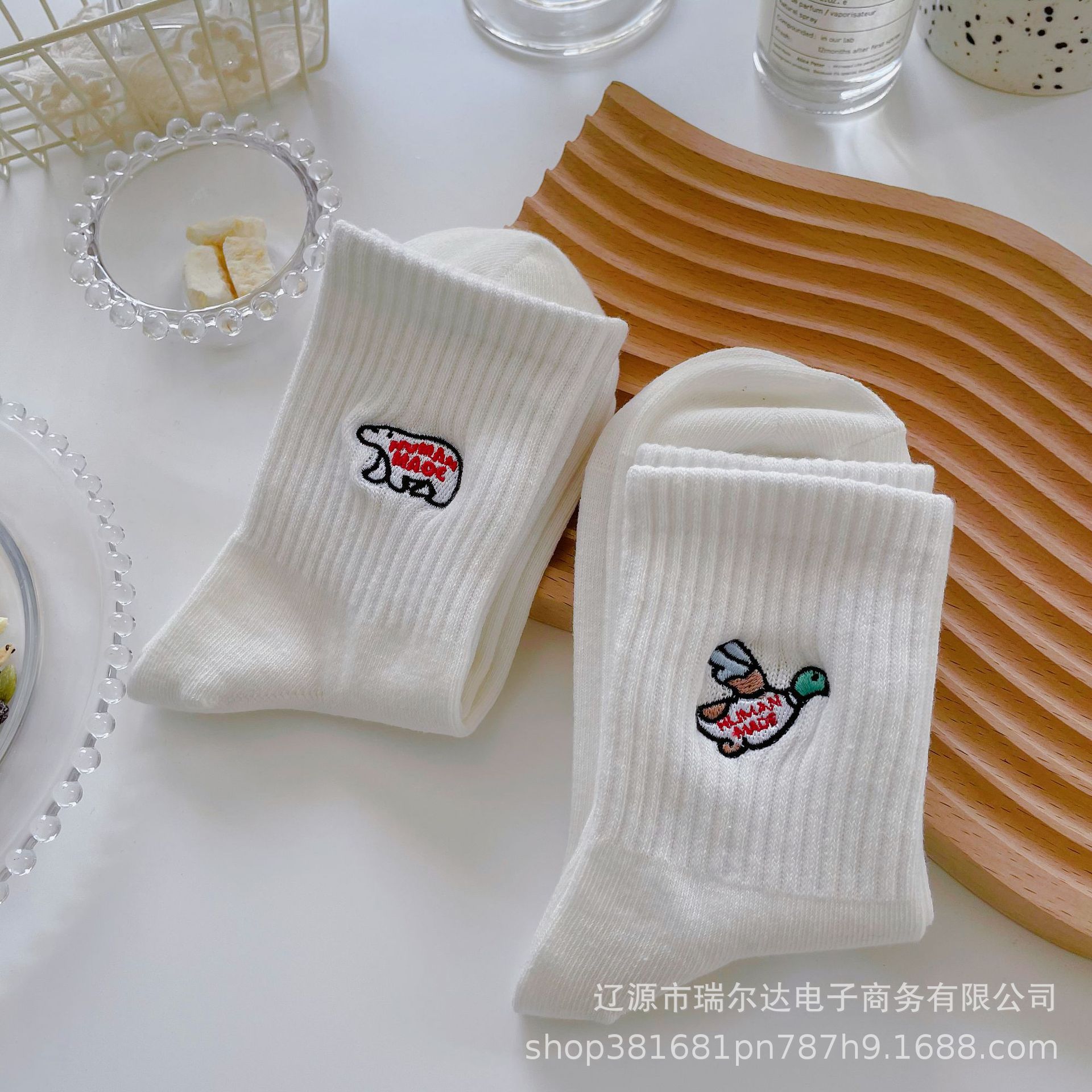 Female casual all-match sweet and fresh Japanese simple cartoon socks
