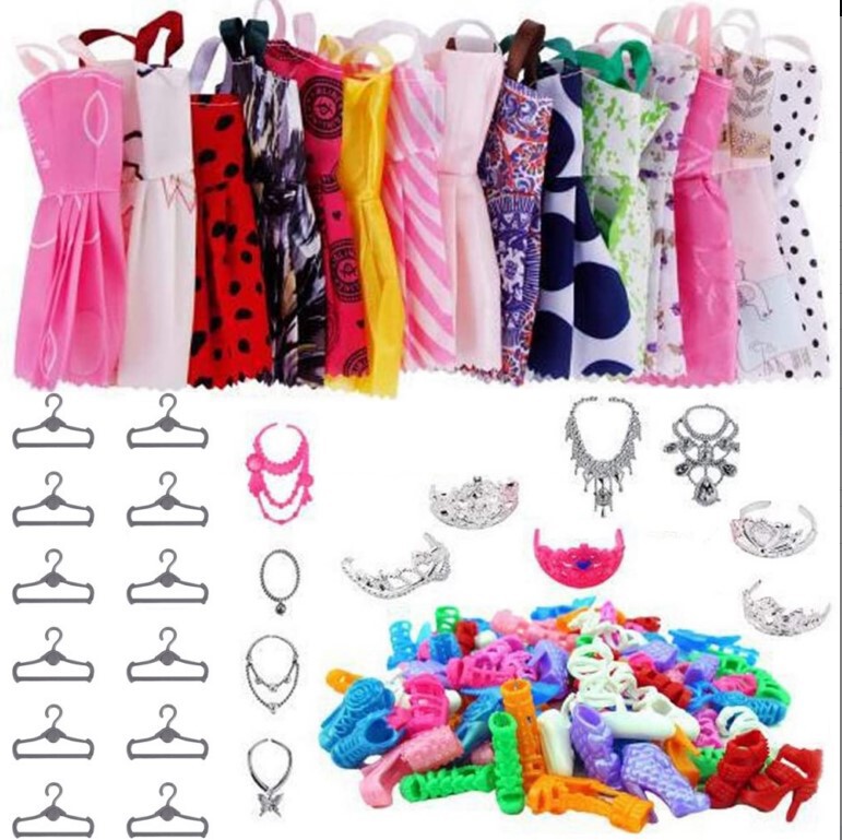 47 12 doll short skirt hanger 12 pairs of high heel shoes crown necklace dress play accessories 80g 47 12 doll short skirt hanger 12 pairs of high heel shoes crown necklace dress play accessories 80g