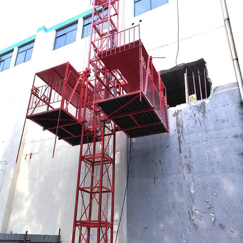 山东双丰 建筑工地SS80施工升降单笼物料提升机 货物施工电梯