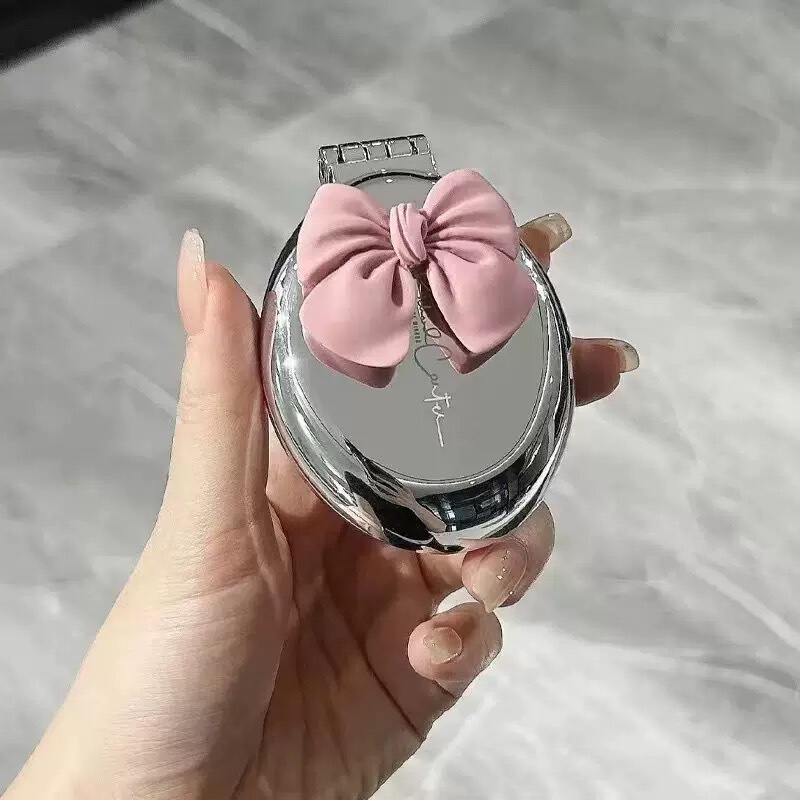 電気メッキ折りたたみ櫛携帯折りたたみ櫛レディース子供エアバッグエアクッションついでにマッサージ鏡一体櫛|undefined