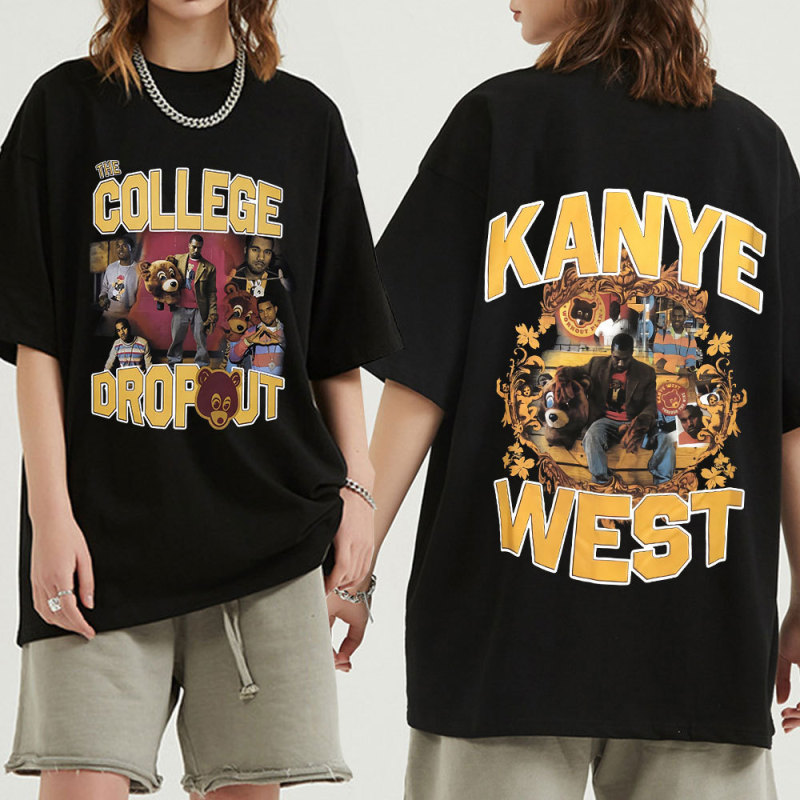 Kanye WesT T shirt College Dropout Music Album T-shirT Men W Kanye WesT T shirt College Dropout Music Album T-shirT Men W
