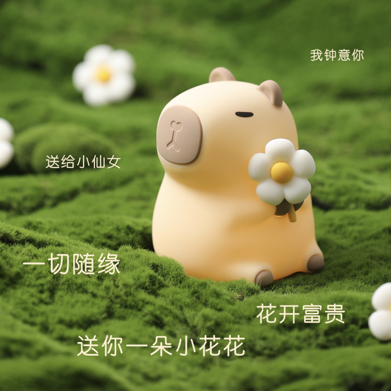夜灯USB充电硅胶拍拍灯 卧室床头儿童护眼喂奶氛围小夜灯卧室厕所|undefined