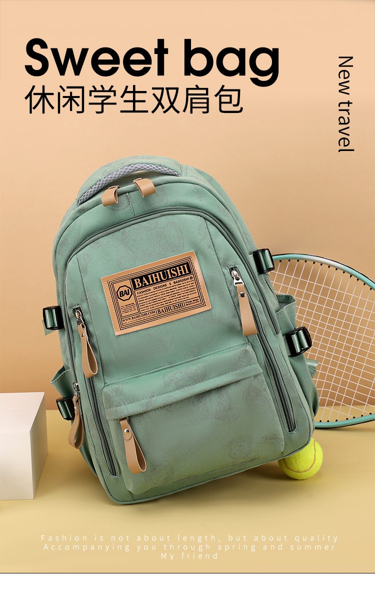 New Backpack Men Women Students Bag School Backpack Lightweight Large Capacity Shoulder Bag Outdoor Travel Commuter Pack