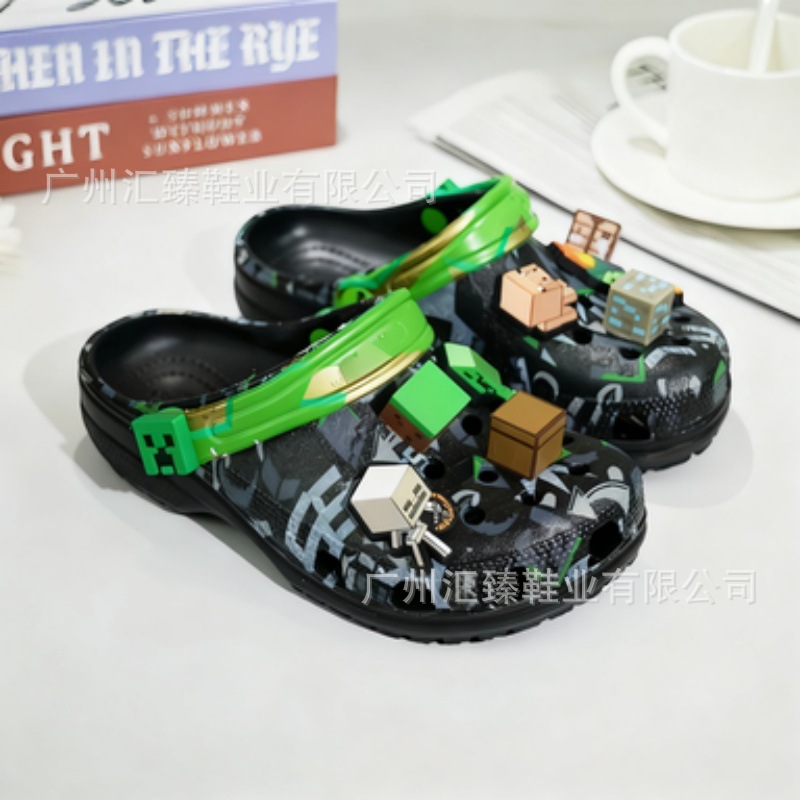 Personaje clásico de la casa de tarjetas de estrellas de niños zapatos antideslizantes sandalias zapatillas de playa para niños al por mayor