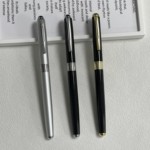 跨境热卖金属签字笔商务办公宝珠笔黑色广告礼品笔中性笔办公文具