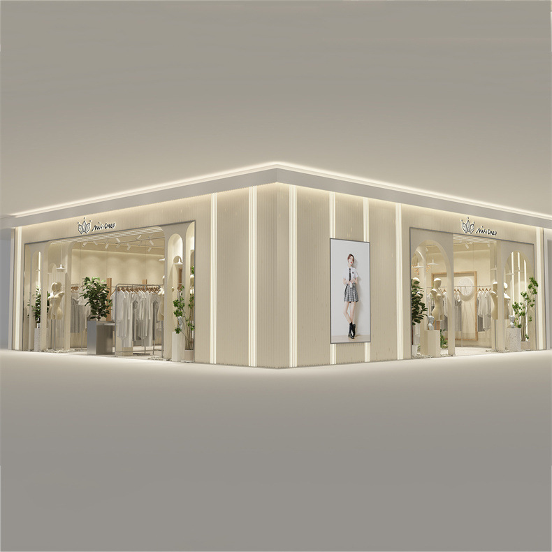 陈列展示中岛柜创意设计整店女装服装展柜展架商场陈列中岛展示柜