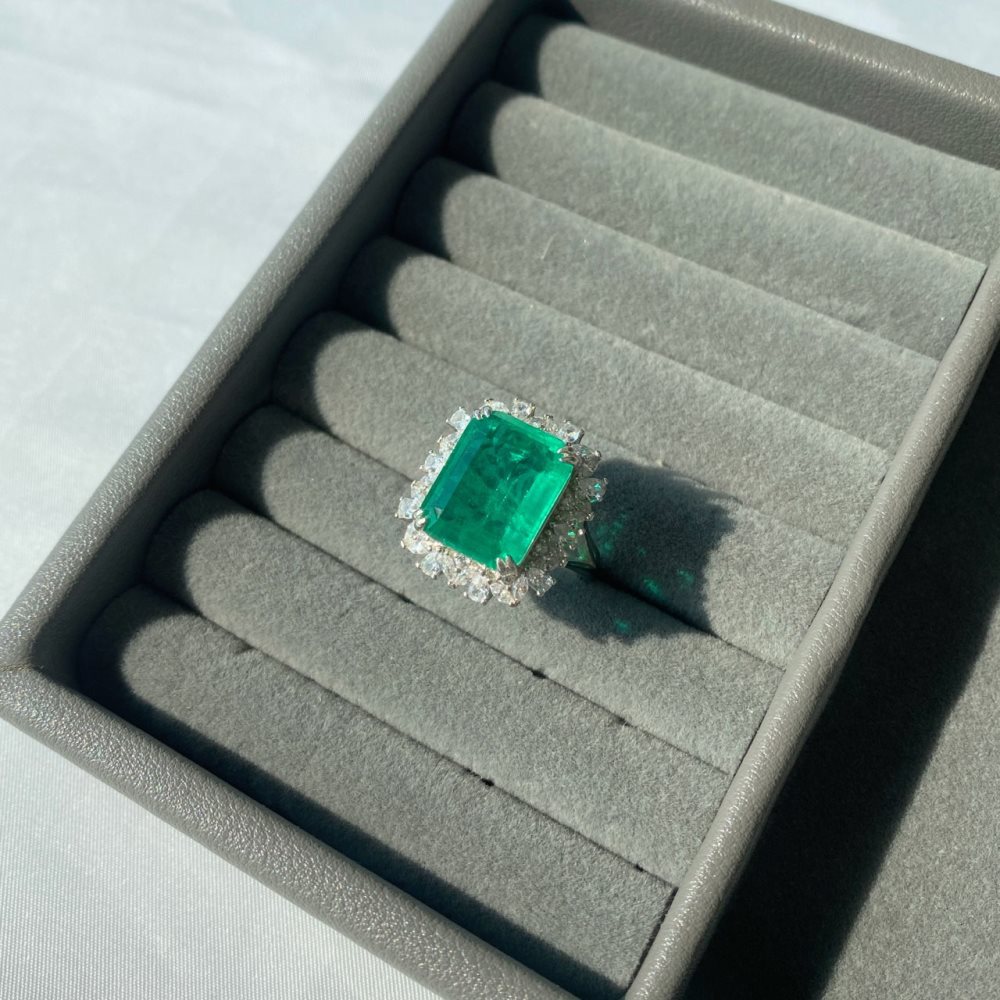 Simple Style Square Silver Plating Inlay Zircon Rings 1 Piece