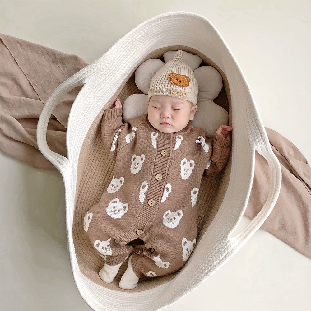 Ins Korean Baby Satchel Cradle Newborn Car Crib Photography Props Outing Basket Foldableable Sleeping Basket
