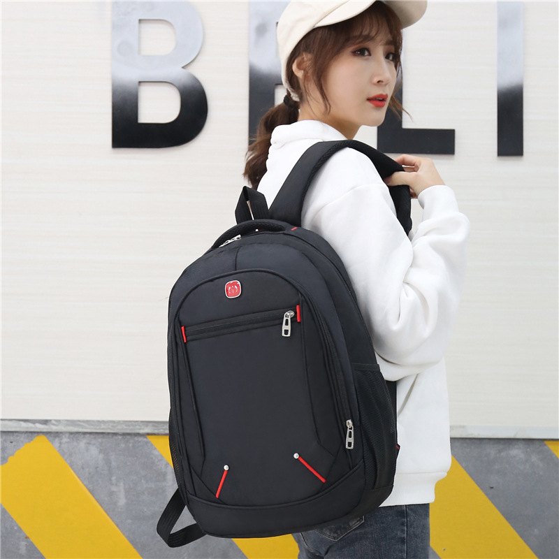 Cross border wholesale bags, simple and versatile, large capacity student backpacks, fashionable travel commuting laptop bags