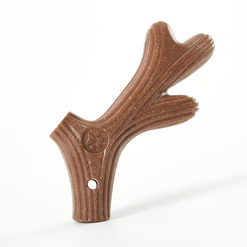 Nuevos juguetes para perros transfronterizos varitas de dientes para perros masticar juguetes de madera y plástico resistentes a la mordida de dientes limpiadores juguetes para perros