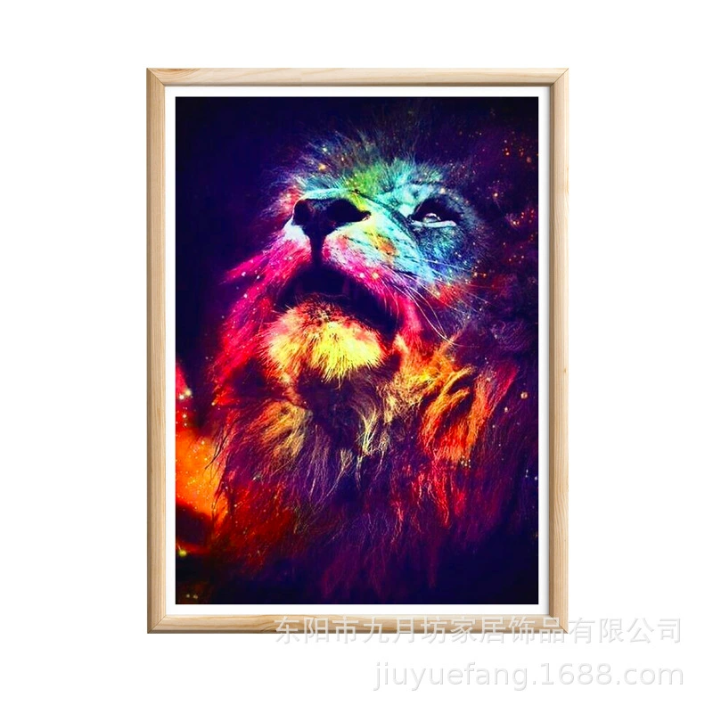 5D алмазная картина (diamond painting) 30×40 см, подсолнух/тигр/пейзаж, полный набор DIY