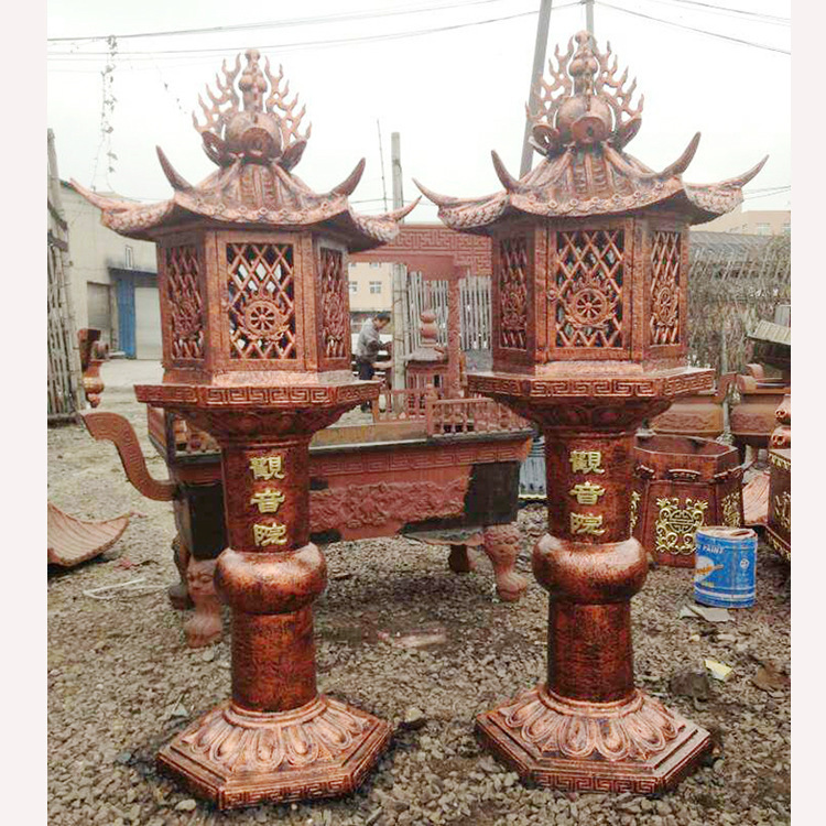 Wholesale ancestral temple copper iron incense burner sutras incinerator Buddha oil lamp temple temple bronze antique cloud brand cast copper cloud board