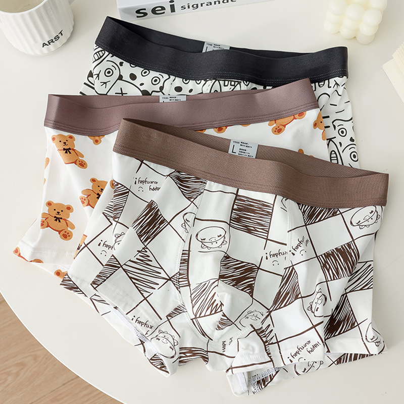 3 grid cattle-brown bear-graffiti