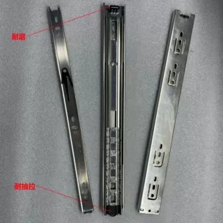 4512三折钢珠滑轨，厂家直销/抽屉滑轨/承重35KG