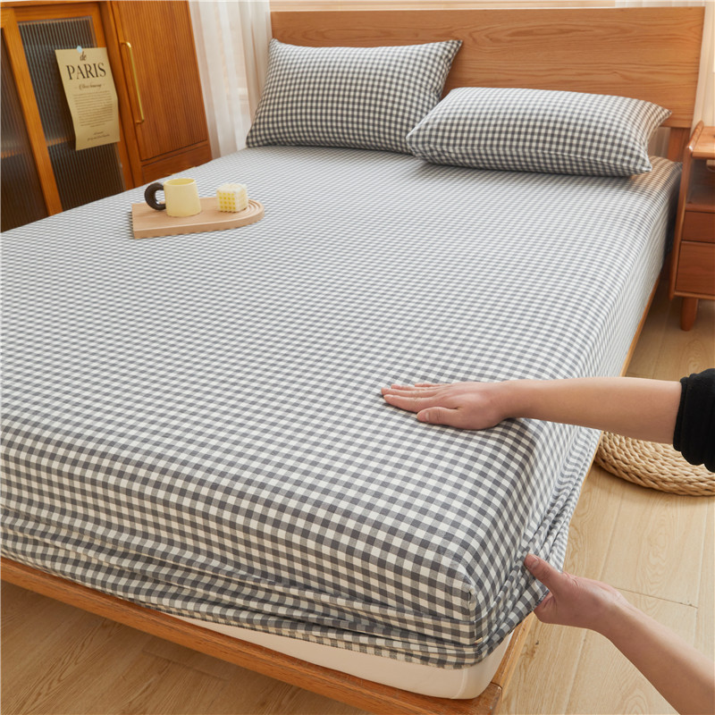 2025 nueva sábana de algodón 100 funda protectora de colchón de algodón 2025 nueva sábana universal todo incluido de cuatro estaciones 3