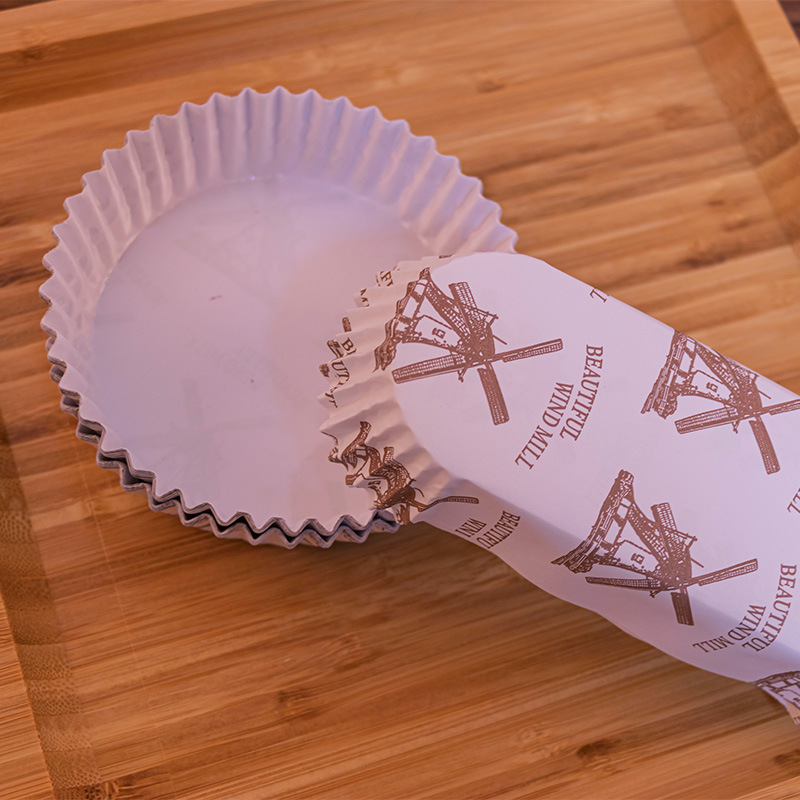 A5L淋膜蛋糕風車紙杯麵包紙托烘焙不粘耐高溫熱狗菠蘿包船型圓型