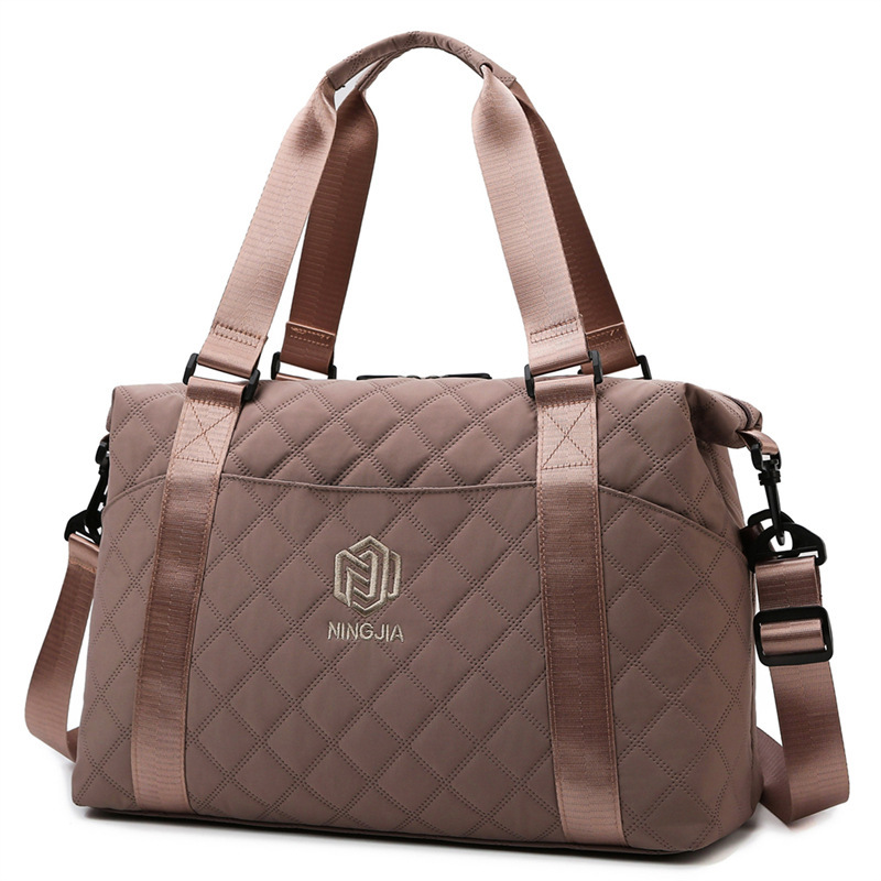 Bolsa de viaje transfronteriza Lingerie para mujeres ligera estilo coreano paquete de fitness de tramo inclinado sensación de gran capacidad bolsa de viaje